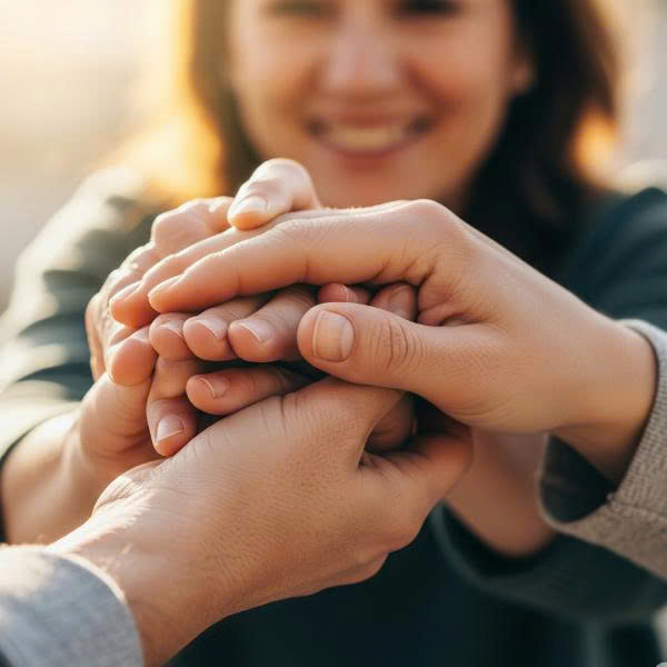 Hình ảnh thể hiện sự tôn trọng và thấu cảm khi lắng nghe và chấp nhận lời từ chối của bạn tình.